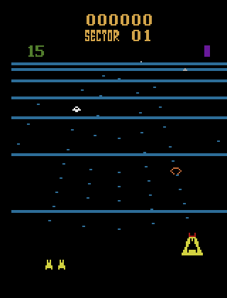 Beam Rider gameplay