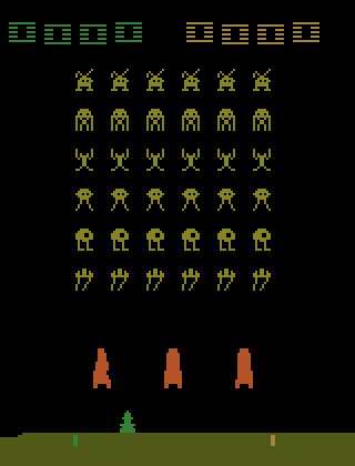 Space Invaders gameplay