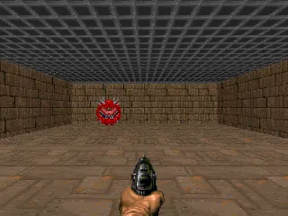 ViZDoom Basic scenario: single room, few enemies, close shooting feedback, suitable as a DQN basic training check (Source: ViZDoom official environment documentation)