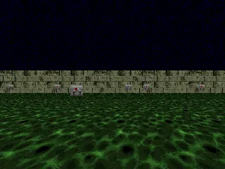 ViZDoom HealthGathering scenario: agent must find supplies in a map with damaging ground; reward and navigation become longer-range (Source: ViZDoom official environment documentation)